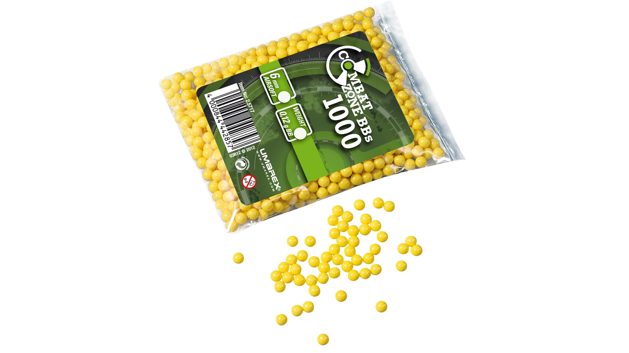 Combat Zone Basic BB, 6mm,,  0,12 g, 1000 St.