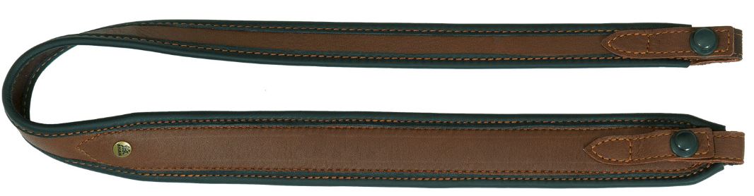 AKAH Gewehrriemen Elchleder, mit Blitzriemenknopf