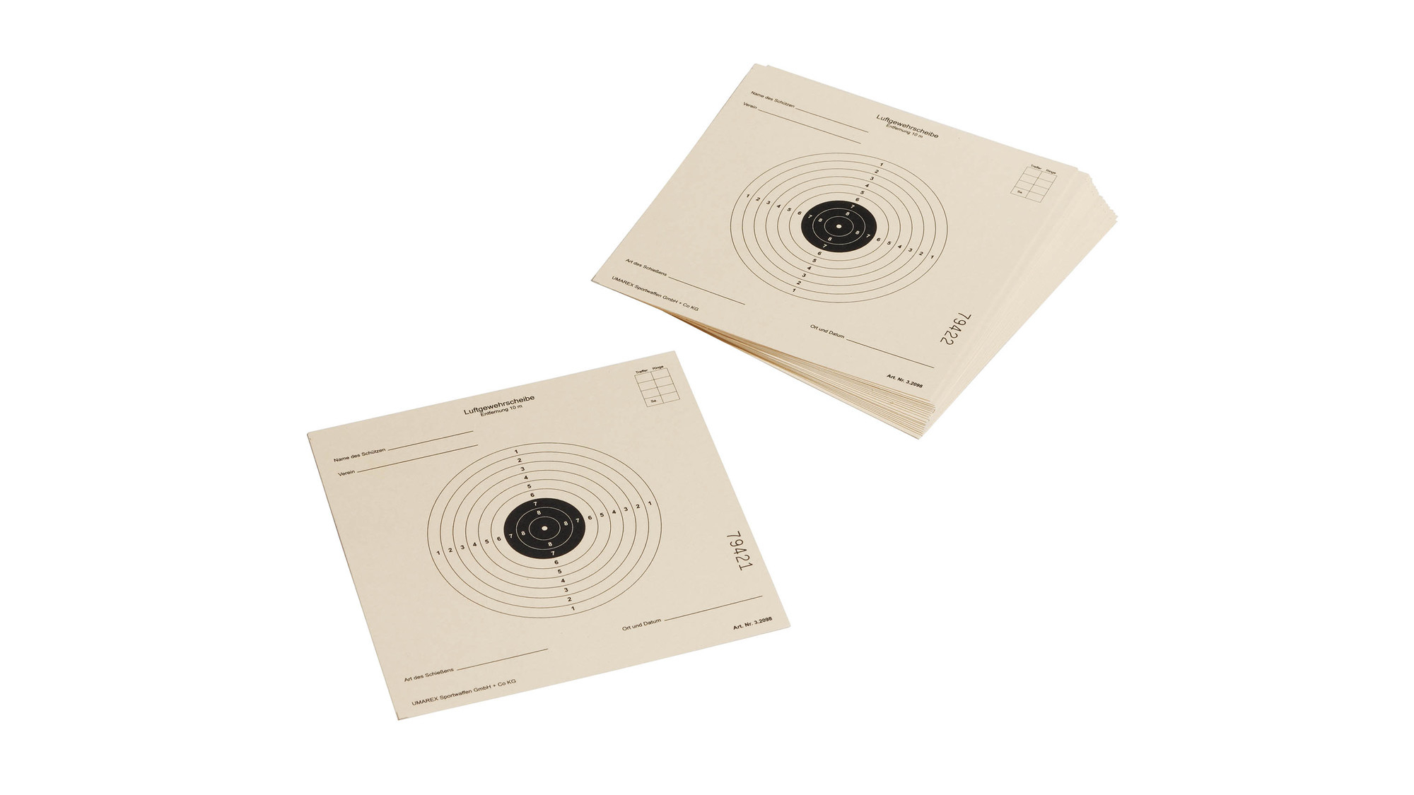 Zielscheiben 14x14cm, 1000n Stk.