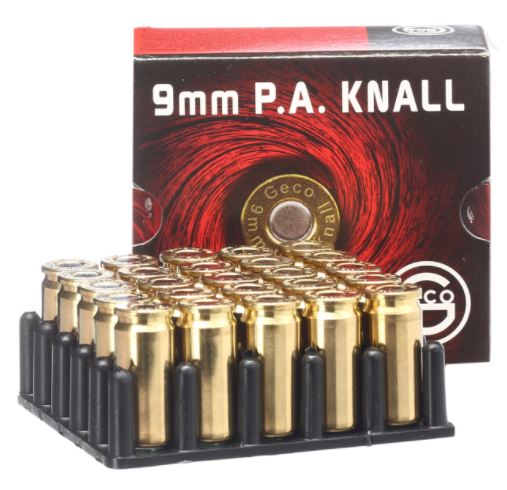 9MM P.A. KNALL GECO 25ER